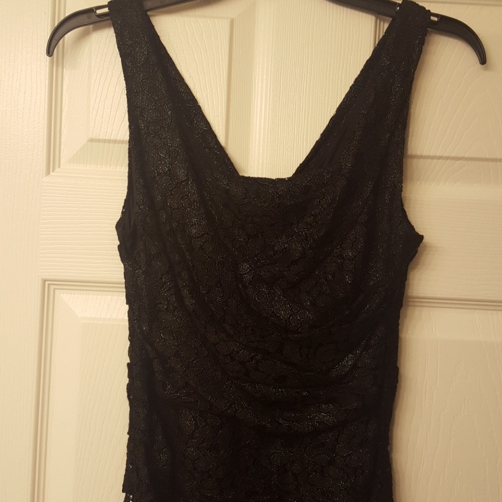 Black dress with hints of gold